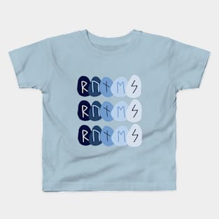 "RUNES" On Blue Kids T-Shirt